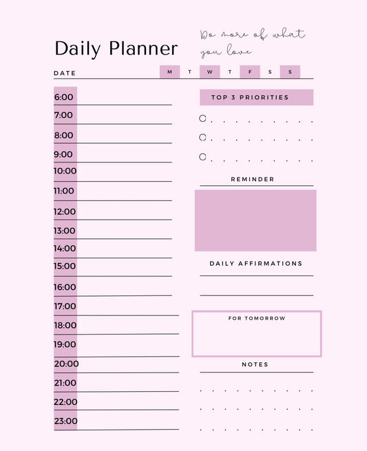 Daily Planner + Relfection EBook