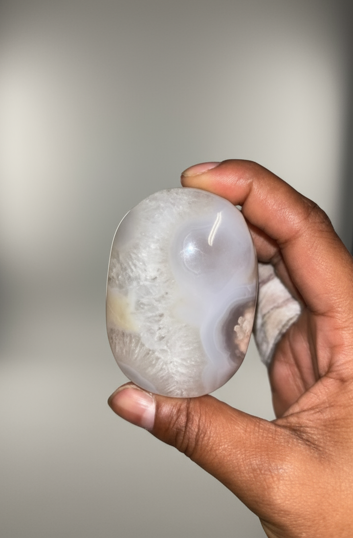 HQ Flower Agate Palmstone(s)