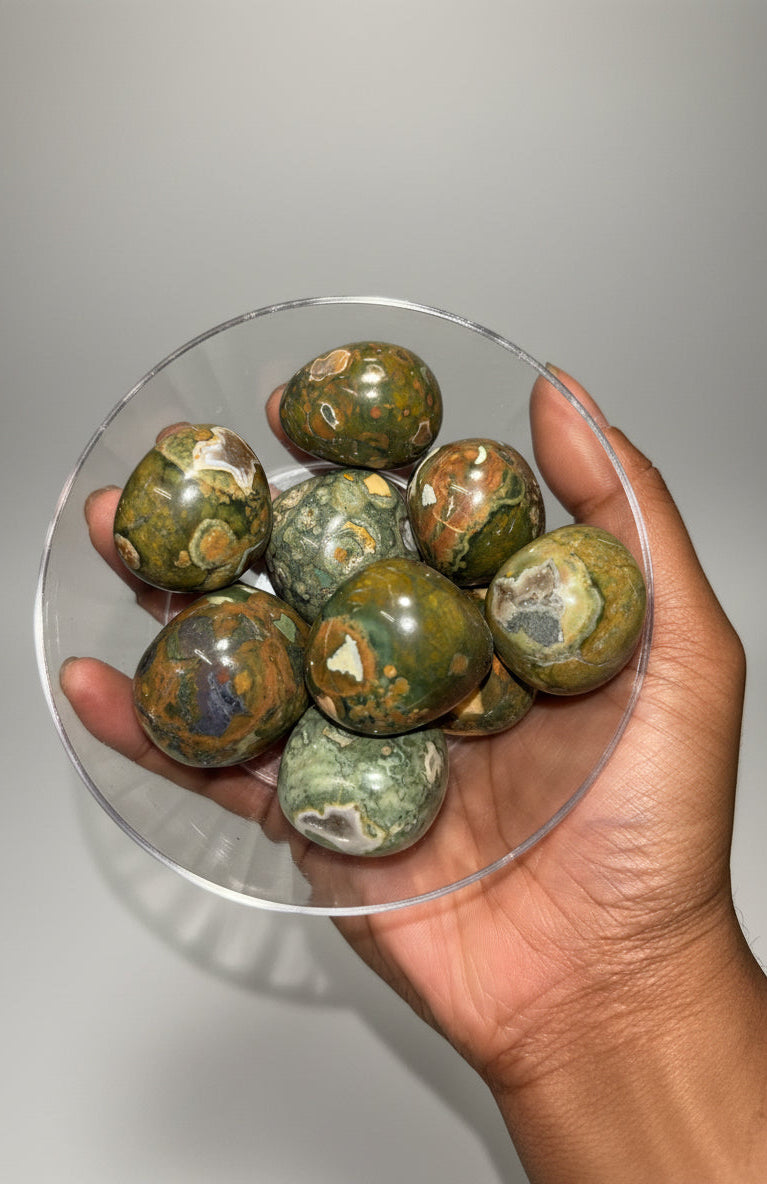 Rainforest Jasper (Rhyolite) Tumble(s)