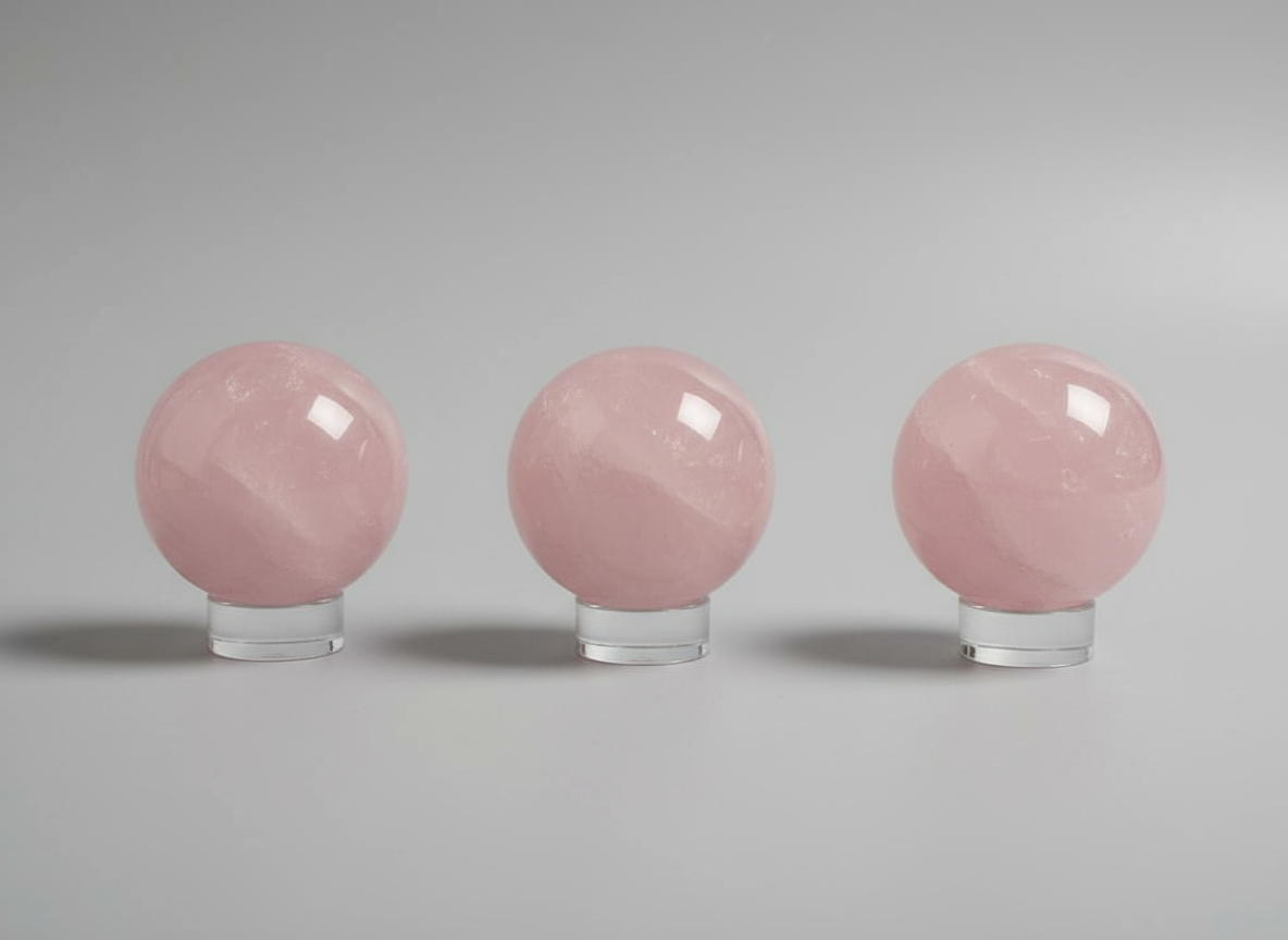 Mini HQ Rose Quartz Sphere(s)