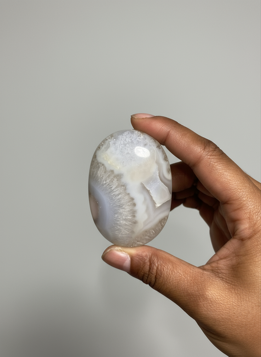 HQ Flower Agate Palmstone(s)