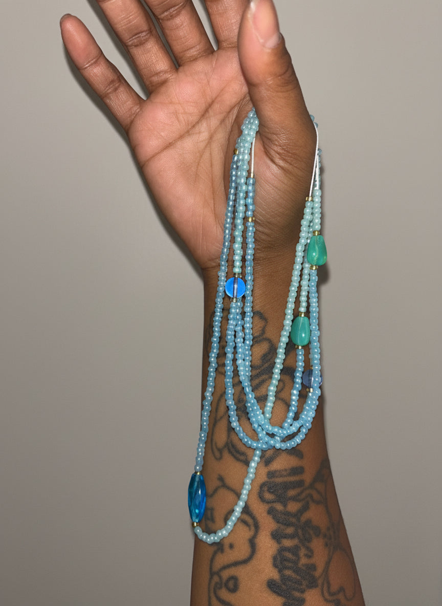 Aura Blue Waistbeads