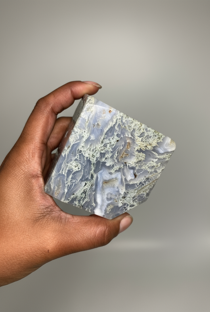 HQ Moss Agate Cube